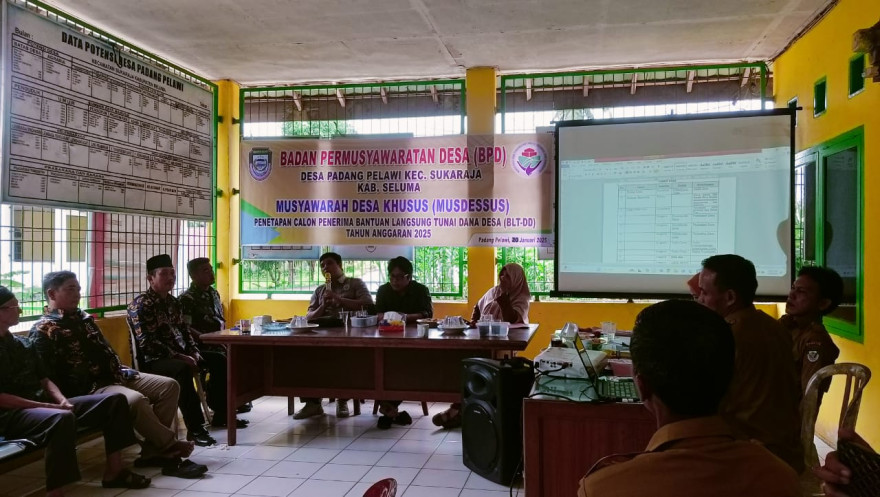 MUSDESSUS PENETAPAN KPM BLT-DD DESA PADANG PELAWI TAHUN ANGGARAN 2025
